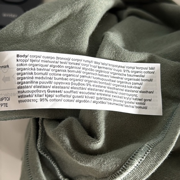 Organic Basics Sage Green Smooth Bodysuit Size Large - Picture 7 of 7